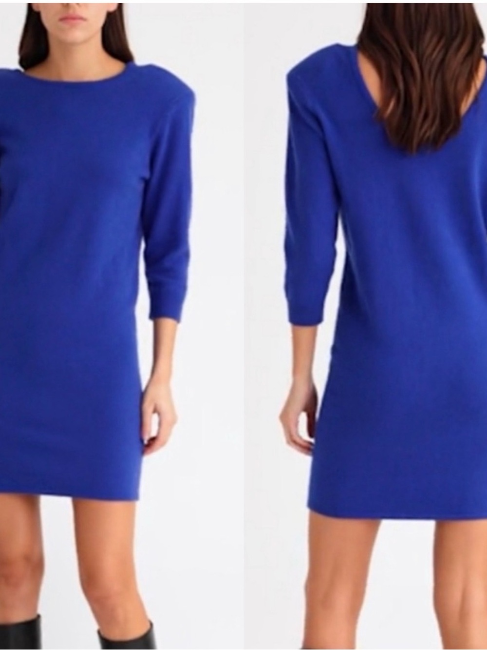 Frame Strong Shoulder Cashmere Blend
Blue Sweater Dress Sz XS